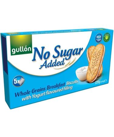 Digestive Cookie Bundle Containing Gullon Whole Grain Breakfast Biscuits With Yoghurt Filling No Sugar Added 220g (4 Pack) - Buy Online on SooperMarket.com