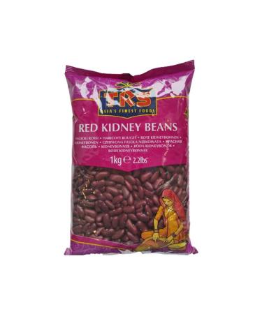 TRS Red Kidney Beans | 1KG | Vegan | GMO Free | Dark Red | High Fibre | High Protein | Indian Origin