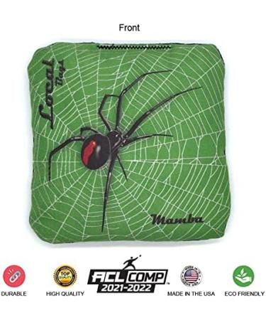 Lime Mamba Series ACL Comp Approved Cornhole Bags 2021-2022 - Set of 4, Made in USA - Buy Online on SooperMarket.com