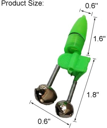 JZTang Fishing Bells with Lights - Set of 20 LED Night Fishing Lights & 10 Rod Bait Alarm Bells - Buy Online on SooperMarket.com