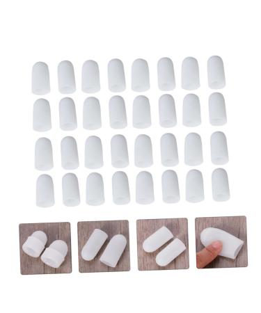 8 Pairs Silicone Gel Toe Protectors & Separators for Blisters, Bunions, and Straightening - White Headgear Orthopedic Design - Buy Online on SooperMarket.com