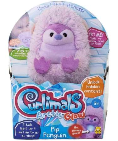 Curlimals Pip Penguin: Arctic Glow Interactive Soft Toy | Cute Plush with Laughing Light-Up Tummy | Age 3-6 - Buy Online on SooperMarket.com