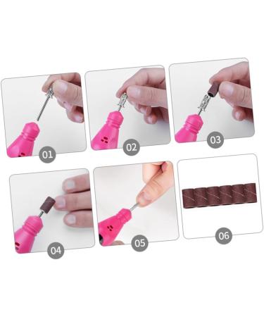 minkissy driller Manicure tools major sander power tool nail tool polisher portable nail art gel power tools wireless hand wisking tool drill nail manicure 13.8*2.8cm Rosy - Buy Online on SooperMarket.com