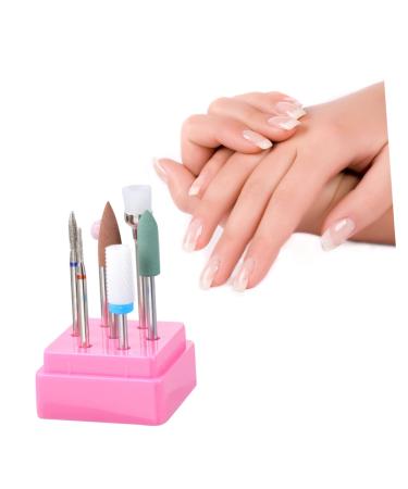 1 Set Ceramic nail bits Carbide Cuticle Cleaner nail Drill Replacement Bits diamond drill bits false Electric Nail Files Drill bit nails gel nail drill tool hard polisher to rotate 3 3 6cm Assorted Color As Shown 4