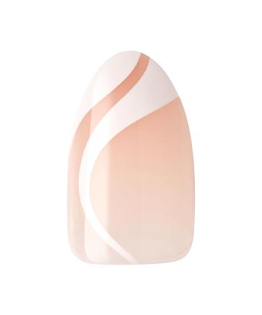 KISS imPRESS No Glue Mani Press On Nails - On My Mind White Almond Shape Medium Size Includes 30 Nails & Accessories - Shop Now Internationally - Buy Online on SooperMarket.com