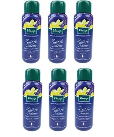 Kneipp Aroma Care Bubble Bath Time for Dreams Lavender Vanilla Evening Flower pack of 6 (6 x 400 ml)