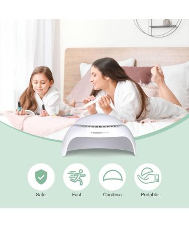 TOUCHBeauty Nail Dryer Air & LED Light | Mini Nail Dryer Fan for Normal Nail Polish - AG-2130A - Fast Drying Perfect for Home Use - Buy Online on SooperMarket.com