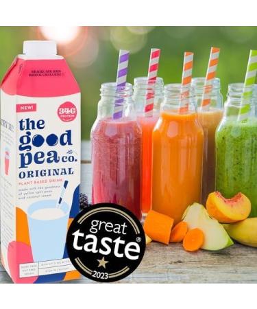 The Good Pea Plant Based Pea Milk Flavoured Mixed Case - Lacto Free Long Life High Protein Dairy Alternative - Vitamins D & B12 Enriched with Calcium - 4 pack of Each Flavour Pack of 8 X 1L - Buy Online on SooperMarket.com