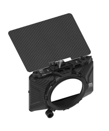Runshuangyu Mini Lightweight Matte Box Clamp-On Lens Matte Box with Top Flag for DSLR Mirrorless Camera Compatible with 4x4 4x5.65 Filter (Basic Version)