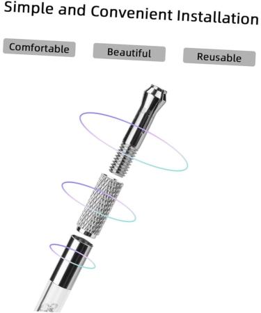 Angoily 4pcs Pen Needle Handheld Needles Eyebrow Microblading Portable Acrylic Holder Women Tool Tattoos 14.7x1.7cmx4pcs Whitex4pcs - Buy Online on SooperMarket.com