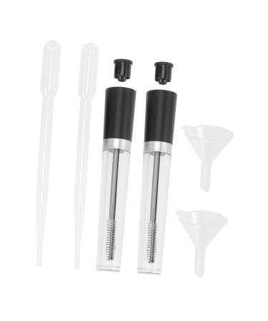 Healvian 2 Sets Makeup Kit Clear Mascara Empty Mascara Tube with Eyelash Wand Black