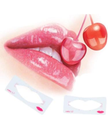 AMOYER 3Pcs Lip Liner Stencils - Perfect Lip Line Template for Flawless Makeup | 3 Stylish Designs - Buy Online on SooperMarket.com