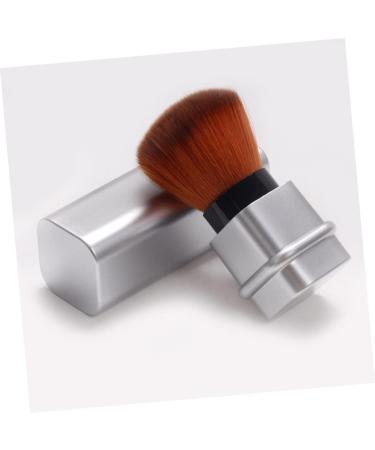 Didiseaon Nail Dust Brush Nail Cleaning Brush Puff Nail Display Stand Makeup Powder Brush Retractable Tube Brush Makeup Blush Highlighter Mineral Nylon Wool Travel Makeup Tools 8.2x3.3cm Silver - Buy Online on SooperMarket.com