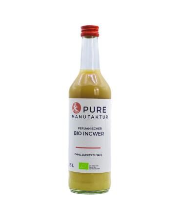 Pure Ginger- high-quality Peruvian organic-ginger without sugar and artificial additives 500 ml organic ginger- 500 ml (1 Pack)
