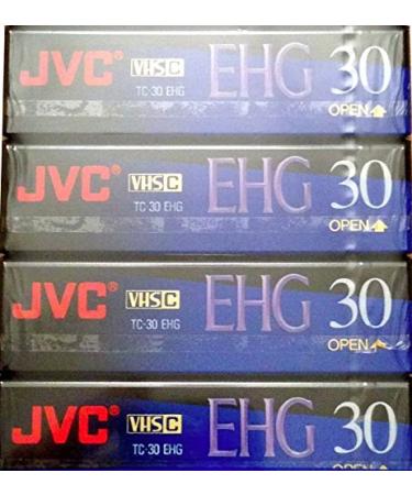 JVC EHG (Extra High Grade Compact) 30 VHS C 4 Pack