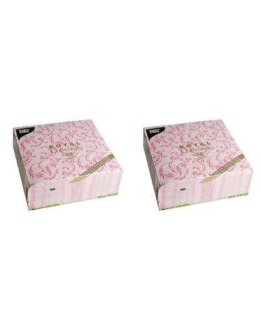 Papstar 50 napkins "Royal Collection" 1/4 fold 40 cm x 40 cm Fuchsia "Damascato" 85002 (pack with 2) Fuchsia 7.8 x 20 x 20 cm (pack with 2)