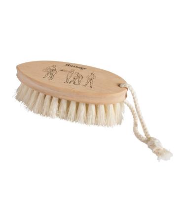 Redecker Tampico Fiber Dry Massage Brush with Untreated Beechwood Handle  5-1/2-Inches