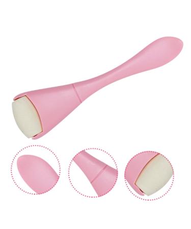 NOLITOY Oil Removal Roller Tool - Face Skin Oil Control & Absorbing Stick | Volcano Stone Massager - Pink Double Head Face Care Roller - Buy Online on SooperMarket.com
