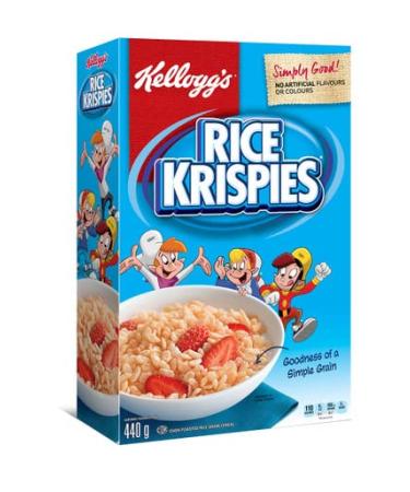 Kellogg's, Rice Krispies Cereal, 440g/15.5oz., Imported from Canada