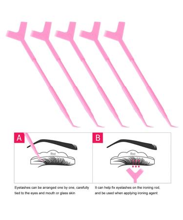FOMIYES 24 Pcs False Eyelash Brush Set - Y-Shaped Eyelash Perm Tools & Makeup Gadgets for Perfect Lash Lift & Grafting - Buy Online on SooperMarket.com