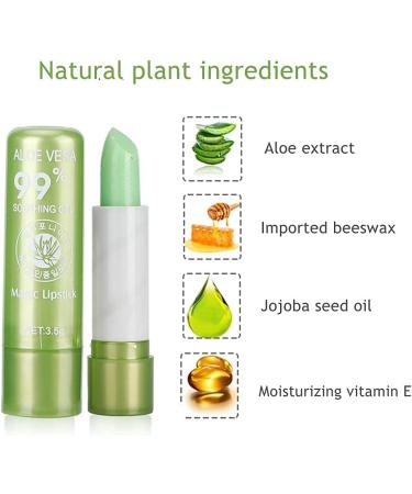 Long Lasting Lip Gloss Aloe Vera Moisturizing Color Changing Lip Balm Gloss Lipstick Beauty Tool - Buy Online on SooperMarket.com