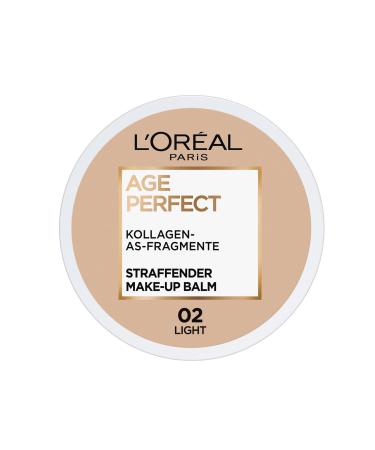 L'Or al Paris Age Perfect Fixed Make-up Balm 02 Light Nursing Make-up Miracles for Healthy Looking Skin 18ml 02 Light 18 ml (1 Pack)