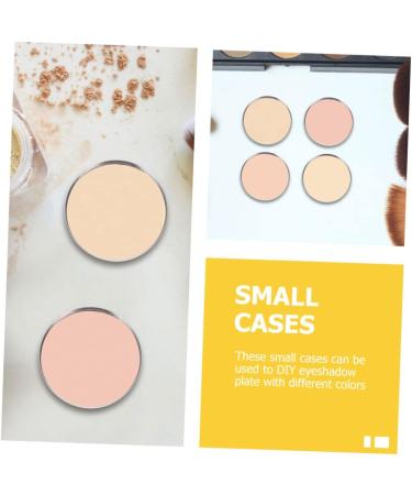 Beavorty 100 Pcs Eye Shadow Disk Eyeshadow Makeup Pans Diy Cosmetic Pallet Miss Plate Stainless Steel - Buy Online on SooperMarket.com