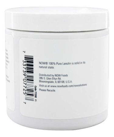 Now Foods Pure Lanolin - 7 oz | Natural Moisturizer for Skin and Hair - Buy Online on SooperMarket.com