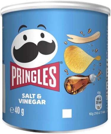 Snack Variety Bundle Containing Pringles Original Crisps Tub 40g x3 & Pringles Salt & Vinegar Tub 40g x3 (6 Pack) - Buy Online on SooperMarket.com