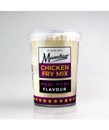 Mumtaz PERI PERI Chicken Fry Coating Mix 375g - Reusable Resealable & Stacking Friendly Container