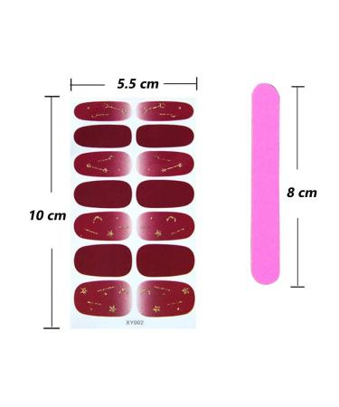 Kalolary Nail Sticker & Nail File Set - Self-Adhesive Nail Art Design for Stunning Manicures | International Shipping - Buy Online on SooperMarket.com