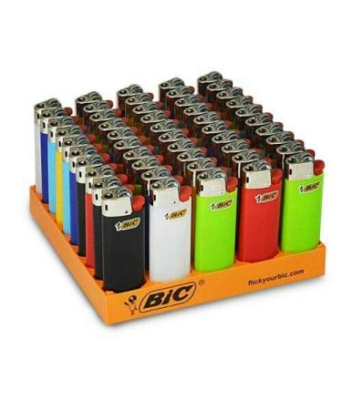 Country 6 Mini BIC Lighters Assorted Colors 6 Count