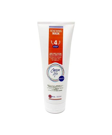 Carson Life Renewing Mask For Color Treated Hair - 8 Oz - Men  Women - All Hair Types - Mint Extract  Argan Oil  Green Grape Extract - Makes Hair Soft  Shiny  Easy To Manage  Controls Knots 8 Fl Oz (Pack of 1)