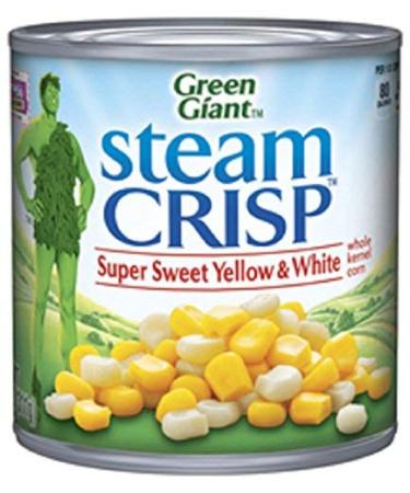 Green Giant, Steam Crisp, Super Sweet Yellow and White Whole Kernel Corn, 11 oz Can (Pack of 6)