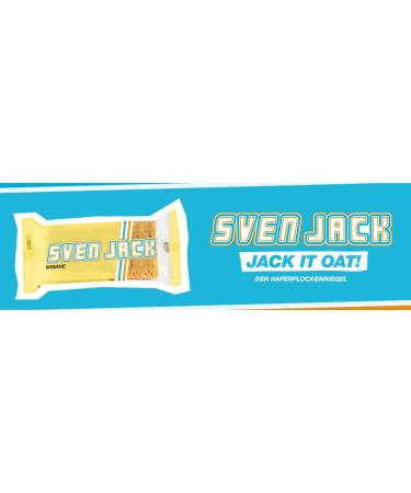 Sven Jack Energy Cake - Banana Flavored Endurance Bar | High Protein Low Sugar Oatmeal Snack | 125g (12 Pack) for Athletes - Buy Online on SooperMarket.com