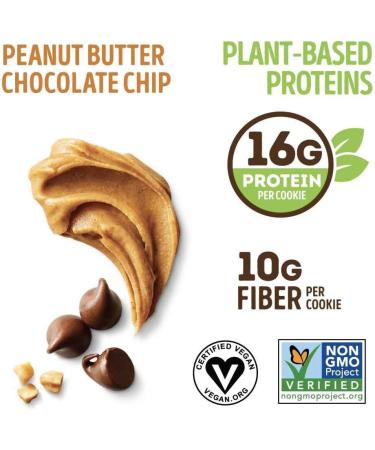 Lenny & Larry's The Complete Cookie-fied Bar Plant-Based Protein Bar Vegan and Non-GMO & The Complete Cookie Peanut Butter Chocolate Chip 16g Plant Protein 4 Ounce Cookie - Buy Online on SooperMarket.com