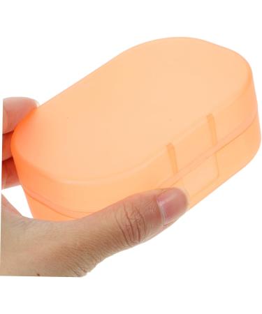 COOLHIYA Plastic Container pp soap draining rack household soap holder container travel Outdoor Fruit Dryer travel case water filter Toiletries sponge soap dish with lid Storage Box As Shown 7x10.5x3.5cm - Buy Online on SooperMarket.com