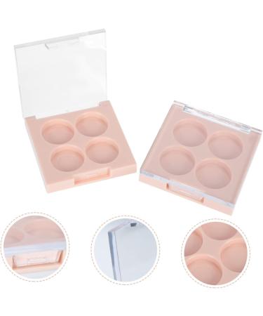 WOFASHPURET Makeup Pallette 2pcs Eye Shadow Replacement Box Loose Powder Filling Travel Convenient Eyeshadow Lipstick Tray - Buy Online on SooperMarket.com