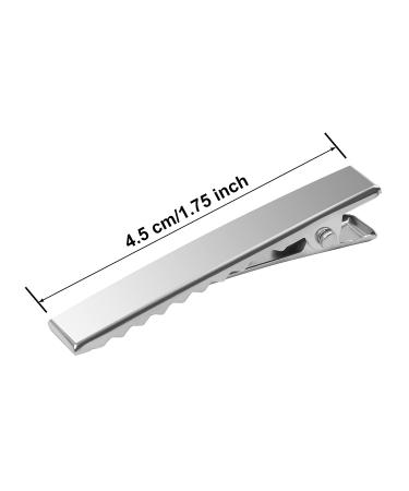 Elcoho 200-Piece Single Prong Curl Clips - Silver Alligator Section Clips for Women & Girls - 4.5cm/1.75 Inch - Hairbow Accessory - Buy Online on SooperMarket.com