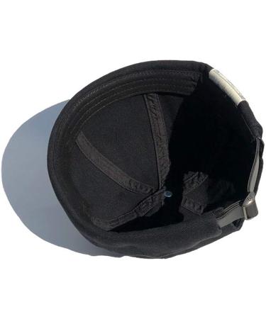 Clakllie Retro Brimless Docker Cap | Vintage Cotton Beanie Watch Cap in Black - Buy Online on SooperMarket.com