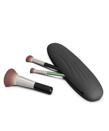 Buy TANG SONG 4 Pcs Silicone Makeup Brush Bag | Portable & Reusable Travel Makeup Holder for Women - Easy to Clean (Black) | International Shipping Available - Buy Online on SooperMarket.com