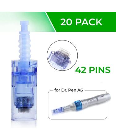 Dr. Pen Ultima A6 42-pin Replacement Cartridges (20 Pack) - 0.25mm Disposable Parts - Buy Online on SooperMarket.com
