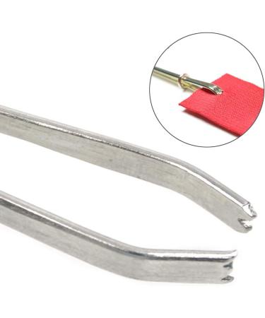 Bodkin Needle Elastic Threader Self-Locking Tweezers Clip 78mm - 2 PCS | Easy Pull Sewing Tool for Waistband Craft and Smooth Threading Tape Ribbon Elastic - Buy Online on SooperMarket.com