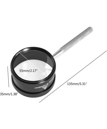 35X Handheld Magnifier Metal High Clarity Reading Glass Portable Loupe Jewelry Magnifier for Seniors Reading Magnifier Glasses - Buy Online on SooperMarket.com