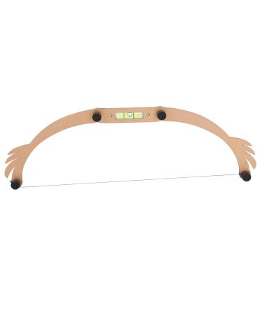 Eyebrow Line Marker Ruler Set Foldable Brow Mapping String Microblading Kit Eyebrow Stencils Eyebrow Mapping Kit for Novice and Professional.(gold)