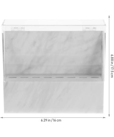 Stahad 3ST 8-Hole Acrylic Tweezer Organizer - White Flip-Top Storage Box for Eyelash Tweezers | International Shipping Available - Buy Online on SooperMarket.com