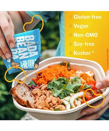 Enlightened Bada Bean Bada Boom - Buffalo Wing Vegan Protein Snacks | Gluten-Free Roasted Fava Beans (24 Pack) - Buy Online on SooperMarket.com