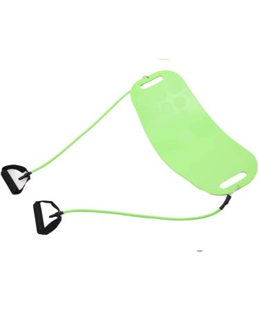 EMAIS Balance Board with Resistance Bands - Fitness Board for Adults  The Abs Legs Core Workout Yoga Board - Ideal for Core Workout, Dancers, Ballet, Ankle Workouts, Balancing Exercises - Gym Sports Green