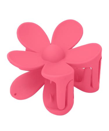 Cersalt hair clip styling flower claw clip light Big flower hair clip hard-wearing anti-slip hair clip for women for girls (rose red)