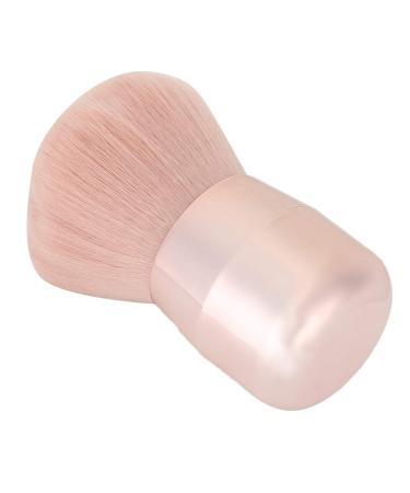 Round Head Powder Brush - Short Handle Seamless Makeup Brush | Soft Fiber Blush Brush for Flawless Finish - Buy Online on SooperMarket.com